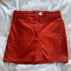 Never worn rust orange BDG skirt
